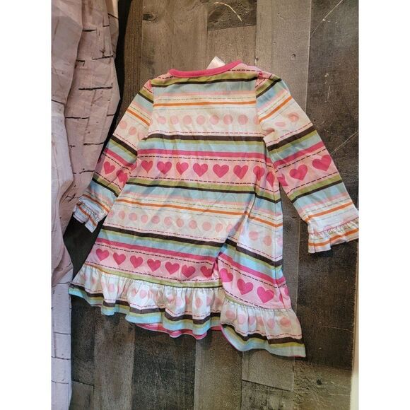 Gymboree youth 2T heart striped dress polka dot line - Picture 4 of 4